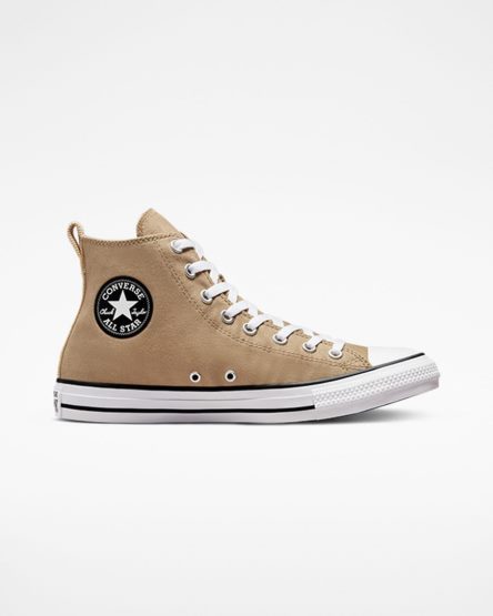 Tenis Converse Chuck Taylor All Star Workwear Cano Alto Feminino Caqui Pretas | PT S0TP503